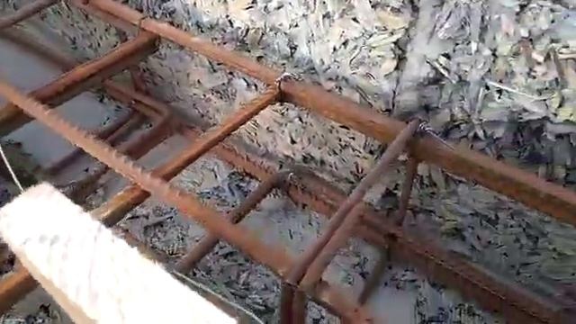 В Махошевской залили армопояс, дом из арболитовых блоков, стены в 30 см, Арболит Юг смотреть онлайн