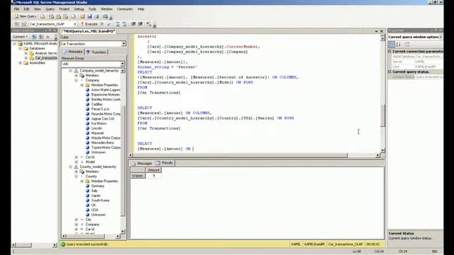 MDX Tutorial Introduction to Multidimensional Expressions - Hierarchies (Lesson 7) смотреть онлайн