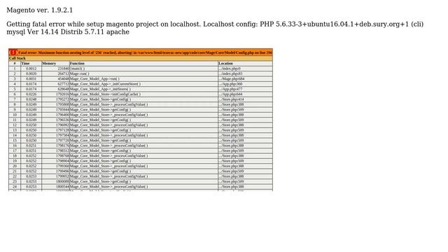 Fatal error: Maximum function nesting level of '256' reached, aborting! in... смотреть онлайн