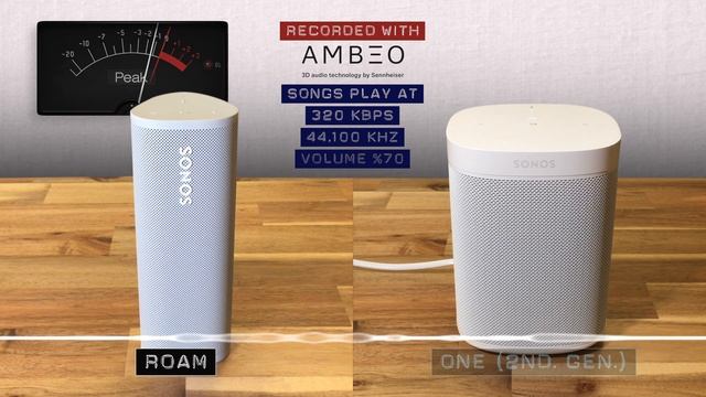 Sonos ROAM vs. Sonos One (2nd. generation). Audio, music quality sound test. смотреть онлайн