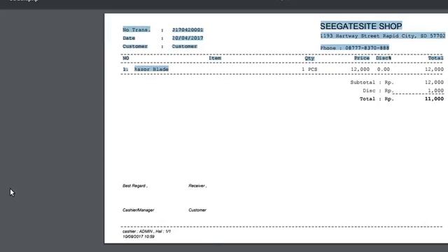 PHP tutorial how to create pdf receipt note using fpdf смотреть онлайн