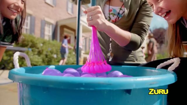 New ZURU Bunch O Balloons | FILL & TIE 100 Water Balloons in just 60 Seconds! | Neighborhood Battle смотреть онлайн