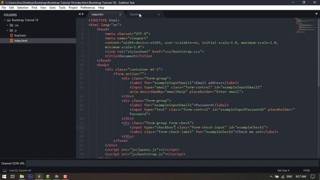 Bootstrap Sinhala Tutorial #14 - Forms смотреть онлайн