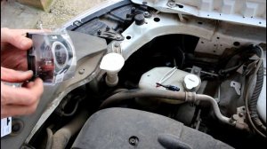 Замена лампочек габарита и ближнего света Mitsubishi ASX Мицубиси АСХ 1,8 2013 года