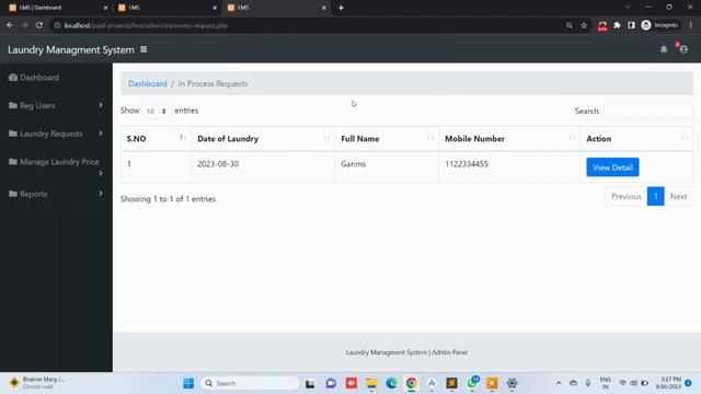 Laundry Management System Using PHP and MySQL V2.0 | PHPGurukul смотреть онлайн