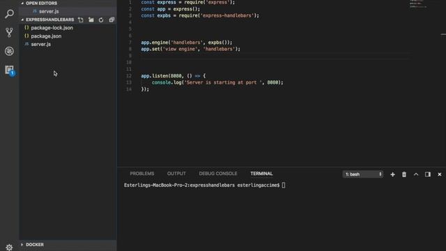 Get started with Express Handlebars - #1 смотреть онлайн