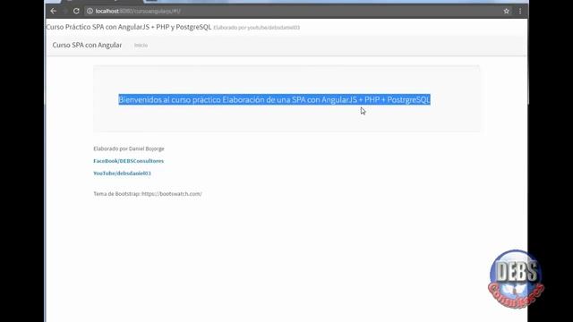 5 SPA Angular PHP PostgreSQL Inicio Proyecto y Menú смотреть онлайн