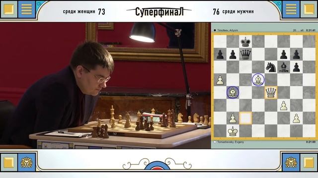 Суперфиналы Чемпионатов России 2023, 8 тур ? Сергей Шипов ♕ Шахматы смотреть онлайн