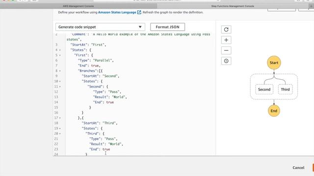 AWS Step Functions | Introduction | Different Orchestration | Hands on with Two Lambda Functions смотреть онлайн