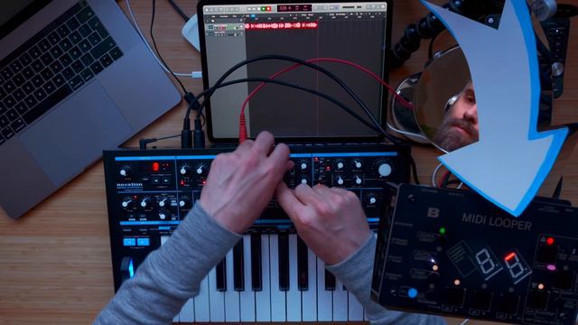 BASTL MIDI LOOPER sneak peek + Bass Station 2 Jam смотреть онлайн