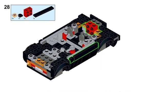 Tutorial - Volkswagen Golf mk1 Cabriolet Lego Speed Champions 76912 Dodge Charger Alternate Build смотреть онлайн