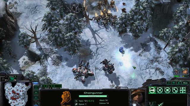 Рой в Снегах [Procedure: Self Destruction] ● StarCraft 2 смотреть онлайн