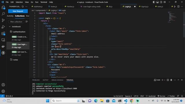2023 | Ultimate React JS Course | Adding Login Component to iNotebook | part 1 смотреть онлайн