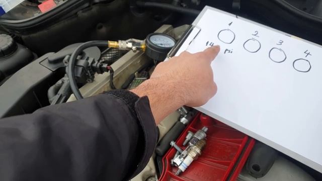 Compression Test on Mercedes C200k w203 M111 955 Engine смотреть онлайн