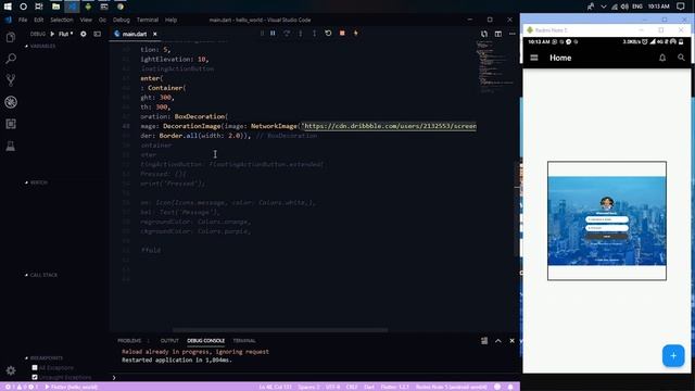 Flutter Tutorial - 16 Image Widget | Importing Image from a Network смотреть онлайн