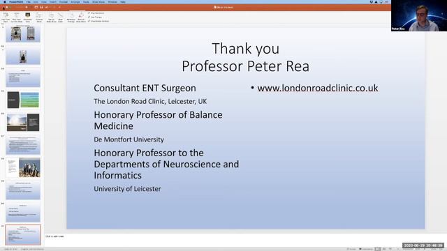 Otology | Developments in Balance disorder | Prof Peter Rea смотреть онлайн