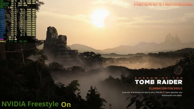 Test Fps NVIDIA Freestyle On Off Ultra Shadow Of The Tomb Raider HardwareTestGames смотреть онлайн