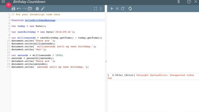 Coding with Chrome 3: Birthdays смотреть онлайн