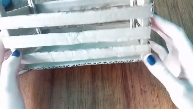 ОСЕННИЙ ДЕКОР — корзинка из картона #1 смотреть онлайн