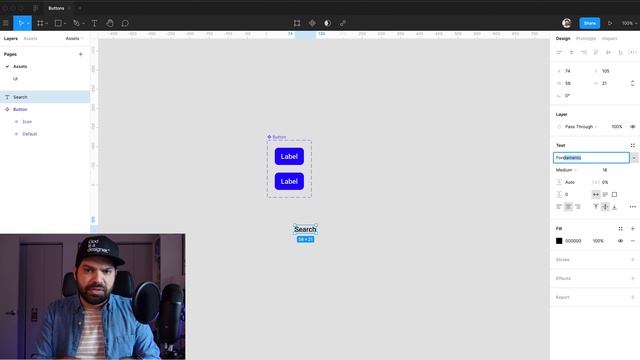 How to design buttons in Figma // Use variants and booleans for multiple states смотреть онлайн