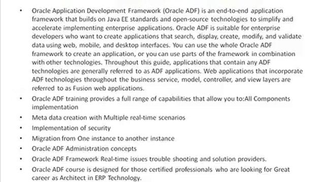 Oracle ADF online training for affordable fee in USA смотреть онлайн