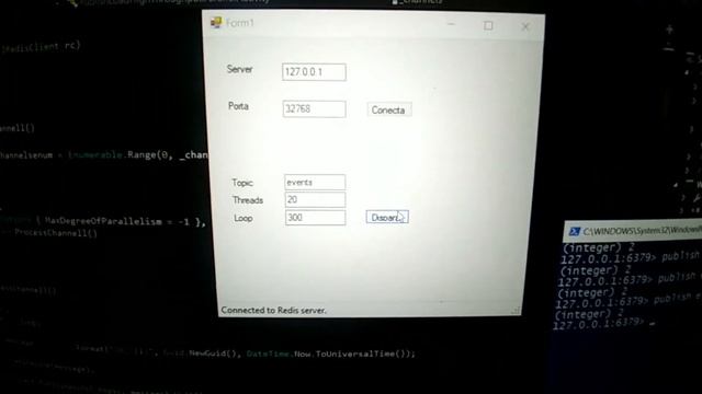 PoC - C# Parallel Publisher in a Docker Redis - NodeJS WebServer Subscriber w/ WebSocket Client смотреть онлайн