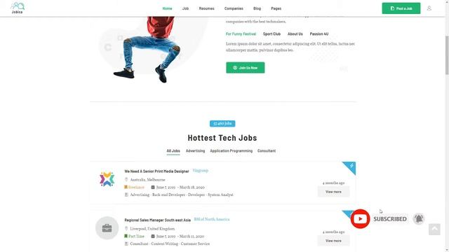 Jobica - Elementor IT Job Board WordPress Theme Tim Lennon смотреть онлайн
