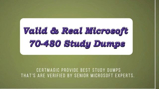 Prepare Yourself for the Microsoft 70-480-Programming in HTML5 with JavaScript and CSS3 Exam: смотреть онлайн