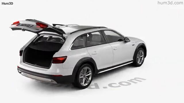 Audi A4 (B9) Allroad with HQ interior 2017 3D model by Hum3D.com смотреть онлайн