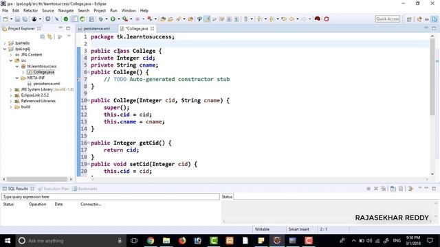 Eclipselink Jpa | How to enable LOG4J IN jJPA | JPA TUTORIALS BY RAJASEKHAR REDY смотреть онлайн