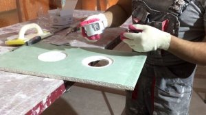 Светильники встроенные в ГКЛ, процесс монтажа.