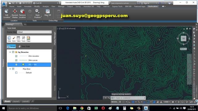 DE SHAPEFILE A AUTOCAD CIVIL 3D - Carta Nacional IGN DWG SHP смотреть онлайн