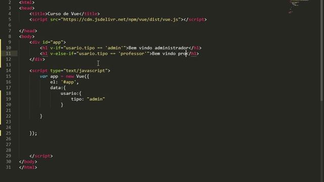 Curso Vue-js v-if, v-else-if e v-else - Aula 04 смотреть онлайн