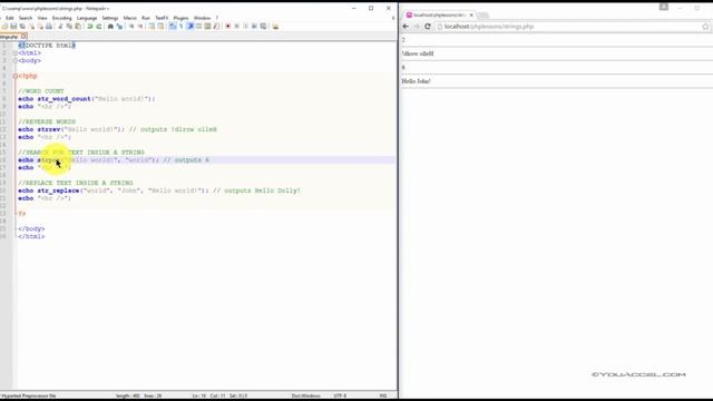 12. PHP Strings смотреть онлайн