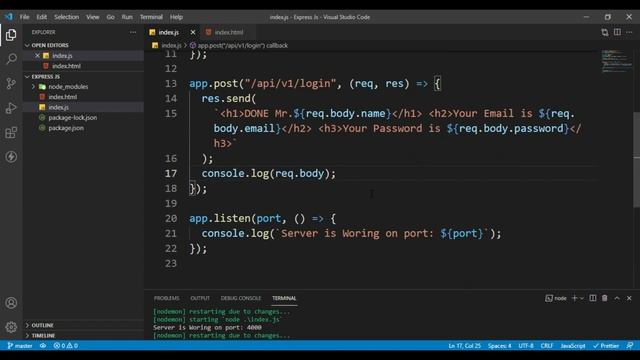 Express JS in One Lesson: A Complete Hindi Tutorial to Master Express JS смотреть онлайн