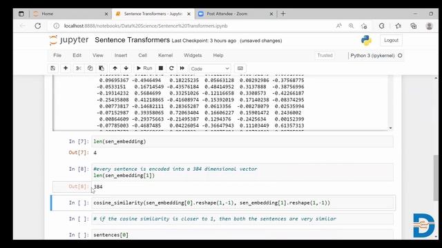 Find Similarity between sentences with sentence transformers | Python Tutorial смотреть онлайн