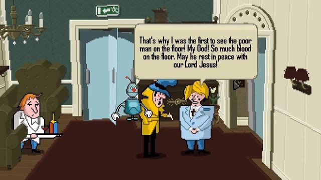 Detective Case and Clown Bot in: Murder in the Hotel Lisbon Walkthrough part 2 смотреть онлайн