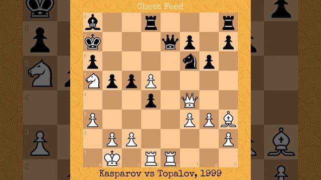 Kasparov's Immortal | Garry Kasparov vs Veselin Topalov, 1999 #kasparov #chess #chessgame