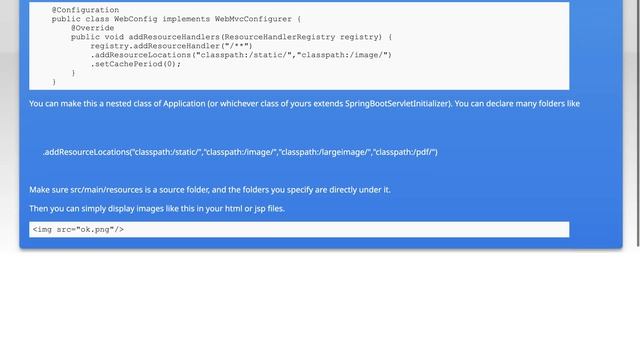 Spring Boot unable to serve static image from resource folder смотреть онлайн