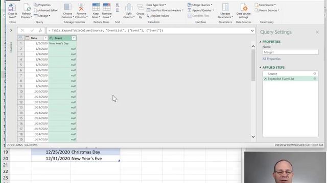 Power Query Calendar смотреть онлайн