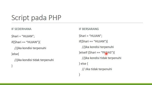 Belajar Bahasa Pemrograman PHP: Strukur Kontrol/Pengulangan IF Then Else смотреть онлайн