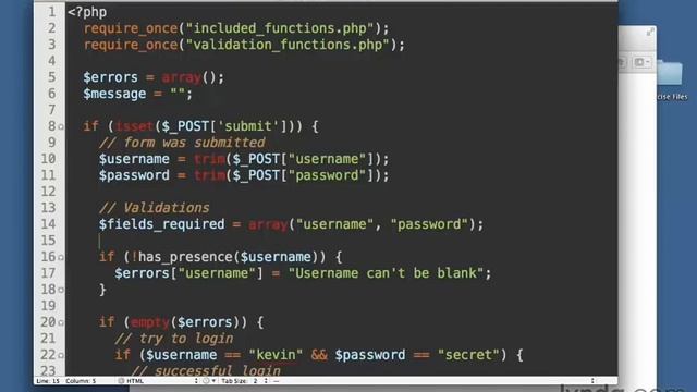 072 Одностраничная форма с валидацией (Lynda.com) Изучаем php смотреть онлайн