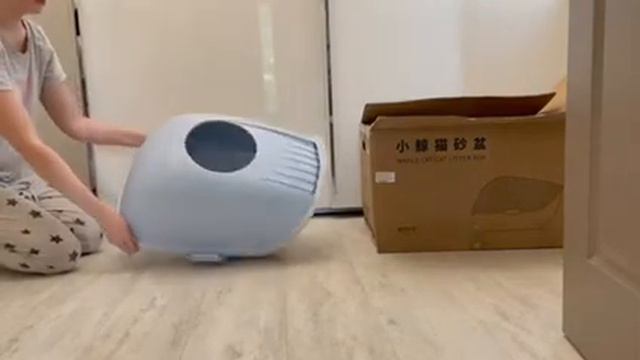 Распаковка — Туалет-домик Furrytail Whale Cat Litter Box