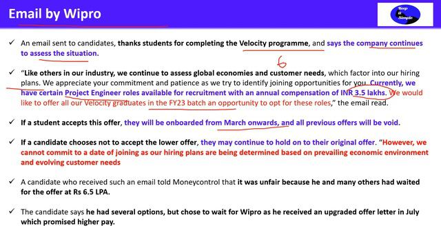 Wipro offers lower pay to freshers! смотреть онлайн