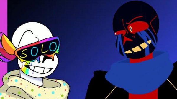 Encounter meme// Error sans is Fresh ink