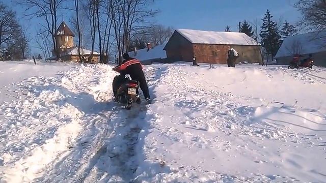 мото в снегу смотреть онлайн