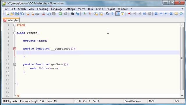 OOP PHP Tutorial 4 - Constructor смотреть онлайн