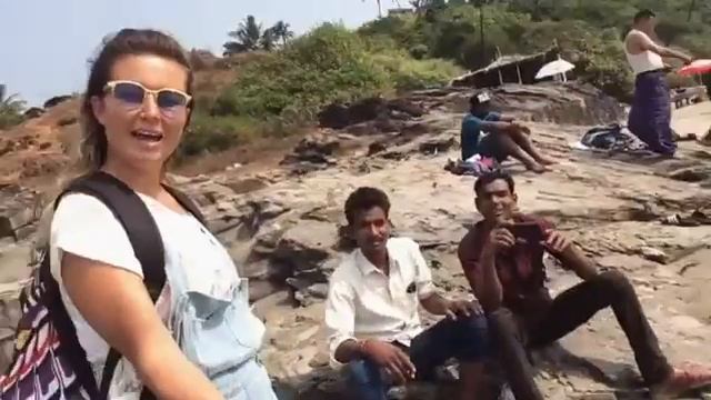 ИНДИЯ. ГОА. ПЛЯЖ ВАГАТОР. смотреть онлайн