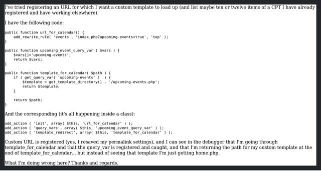 Wordpress: custom template for custom url смотреть онлайн