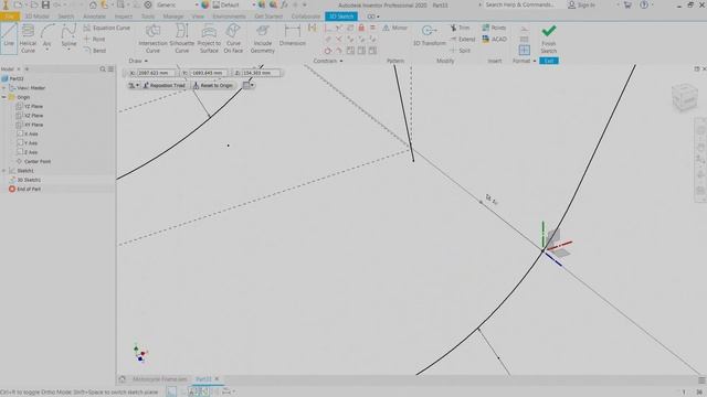 Motorcycle Frame Body - Autodesk Inventor 2020 Tutorial смотреть онлайн